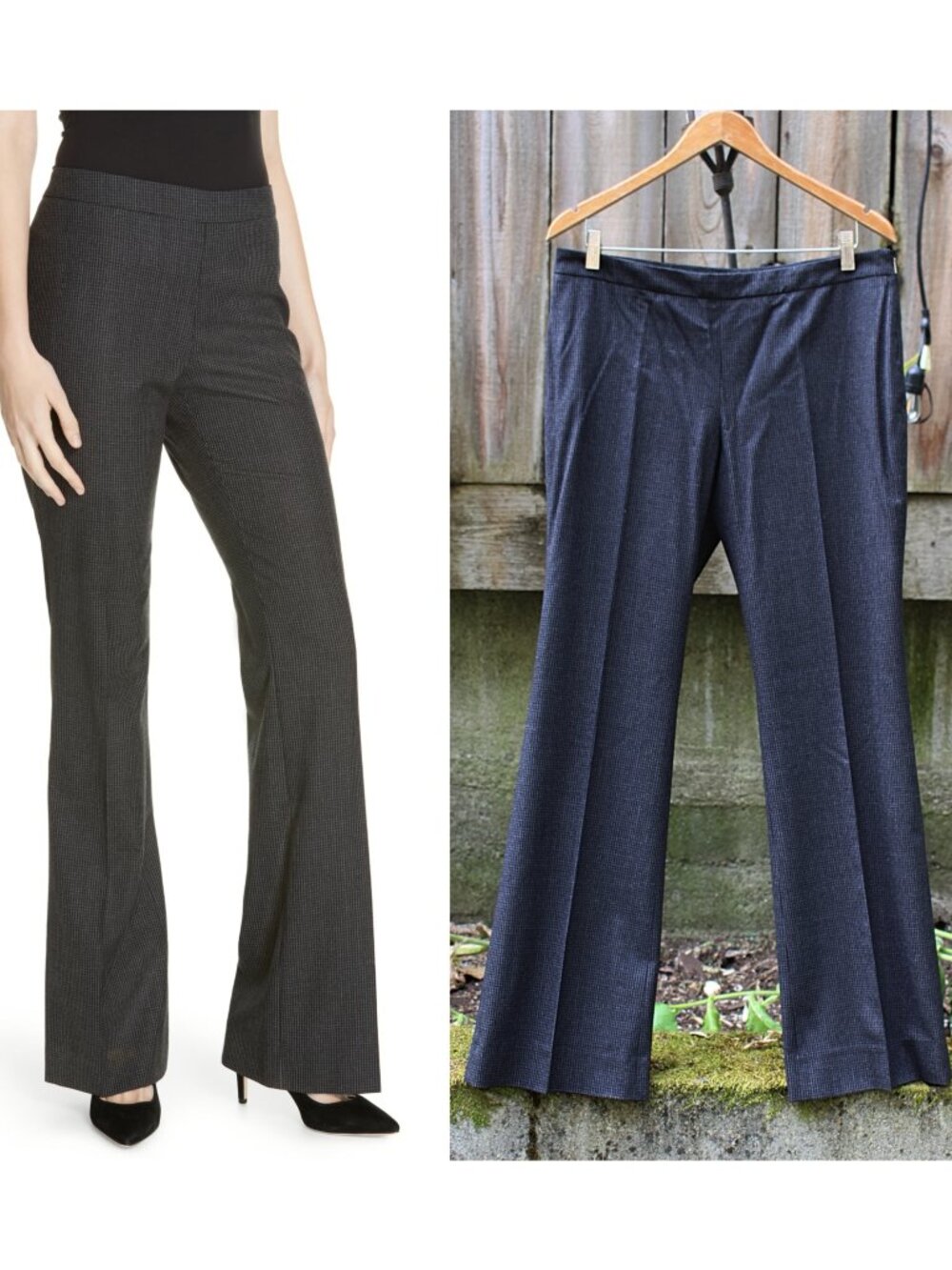 New - sz 8 - Boss Hugo Boss Women's "Tulea" Tailored Suiting Trousers - Charcoal